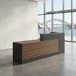 Dawati la Mapokezi la Brown la 1800mm lenye Droo Nyingi - 3