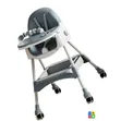Baby Feeding Chair with Wheels - Grey - 2