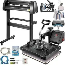 Kombati ya Heat Press na 720mm Vinyl Cutting Plotter