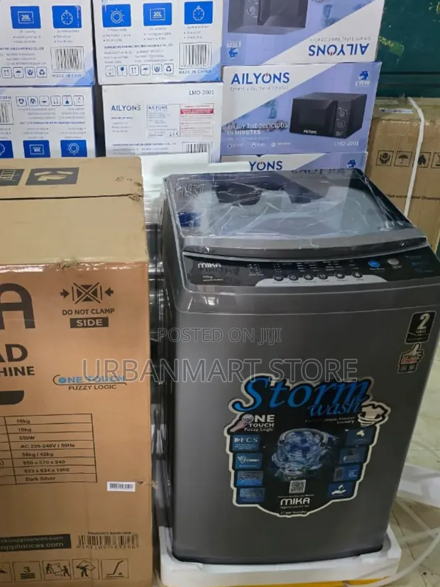 Mika 10KG Fully Automatic Top Load Washing Machine - 1