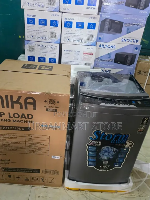 Mika 10KG Automatic Top Load Washing Machine - 1