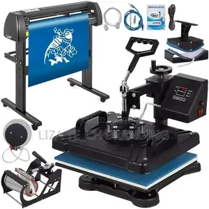 8-in-1 Heat Press Multifunction + 2ft Vinyl Cutter