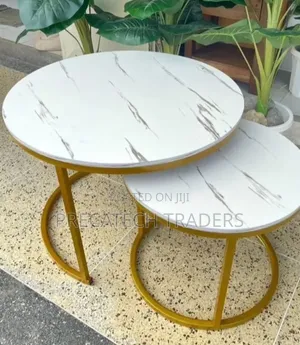 Set ya Meza za Kahawa za Marble Effect