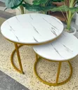 Set ya Meza za Kahawa za Marble Effect - 1