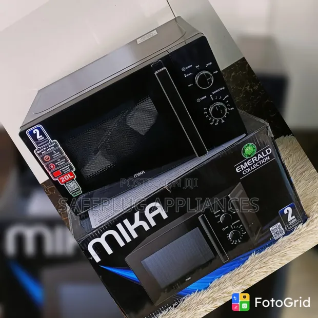 Mika 20L Black Manual Microwave Oven - 1