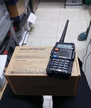 Baofeng UV-5R Walkie Talkie - Dual Band Redio ya FM