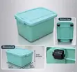 iStar Storewell 27 Rolling Utility Storage Bin with Latching Lid - 1