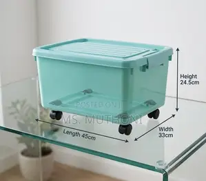 iStar Storewell 27 Rolling Utility Storage Bin with Latching Lid