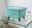 iStar Storewell 27 Rolling Utility Storage Bin with Latching Lid - 2