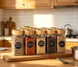 120ml Glass Spice Jar Set with Bamboo Lid - 1