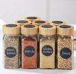 120ml Glass Spice Jar Set with Bamboo Lid - 2