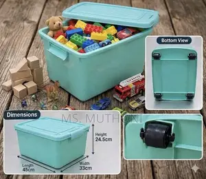 iStar Storewell 27 Kisanduku Kizito cha Kuhifadhia Vitu vya Kuchezea vya Plastiki