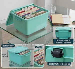 Mobile File Organizer Box na Magurudumu