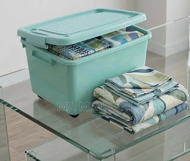Rolling Storage Trunk Organizer - Kijani Kibichi - 1