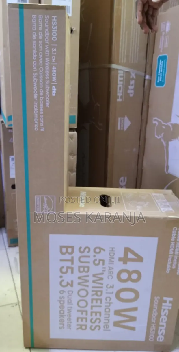 Hisense HS3100 480W 3.1CH Wireless Soundbar with Subwoofer - 1