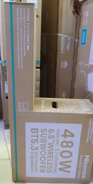 Hisense HS3100 480W 3.1CH Soundbar isiyo na Waya na Subwoofer