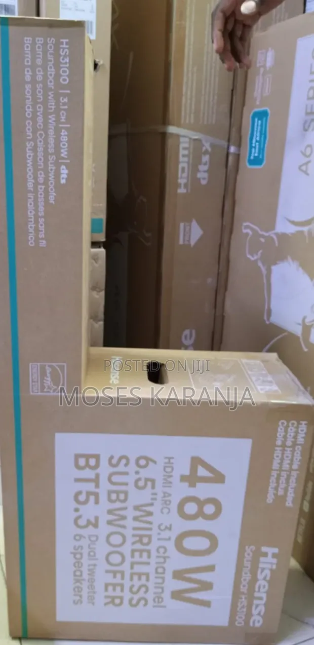 Hisense HS3100 480W 3.1 Channel Soundbar with Wireless Subwoofer - 1