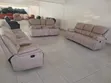 Premium 7 Seater Cream Recliner Sofa Set - 1