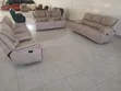 Premium 7 Seater Cream Recliner Sofa Set - 2