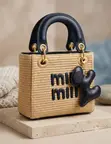 Min Min Mini Jute Handheld Bag - 3
