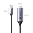 Ugreen USB-C to HDMI 2.1 Cable, 1.5m, Grey - 1