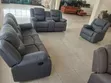 Gray Modern 6-Seater Imported Recliner Sofa - 2