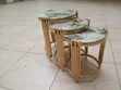 Premium 3-in-1 Stackable Nesting Stools - Gold Marble - 2
