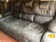 Comfy Sofa ya Recliner ya Viti 3 - Ngozi ya Kijivu - 2