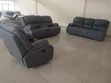 Grey Prestige 6-Seater Recliner Sofa Set - 1