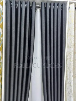Modern Dark Grey Blackout Curtains - Hotel Quality