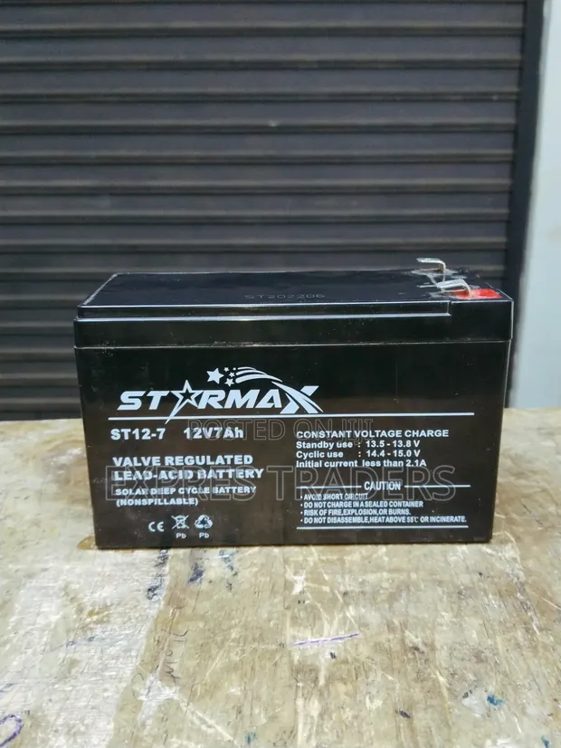 STARMAX 12V 7Ah Solar Deep Cycle Battery - 1