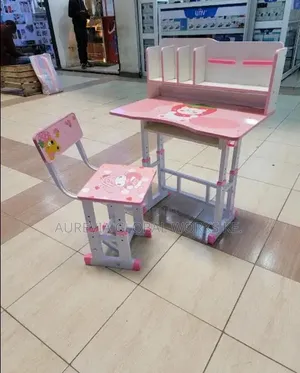 Kids Study Table with Shelves