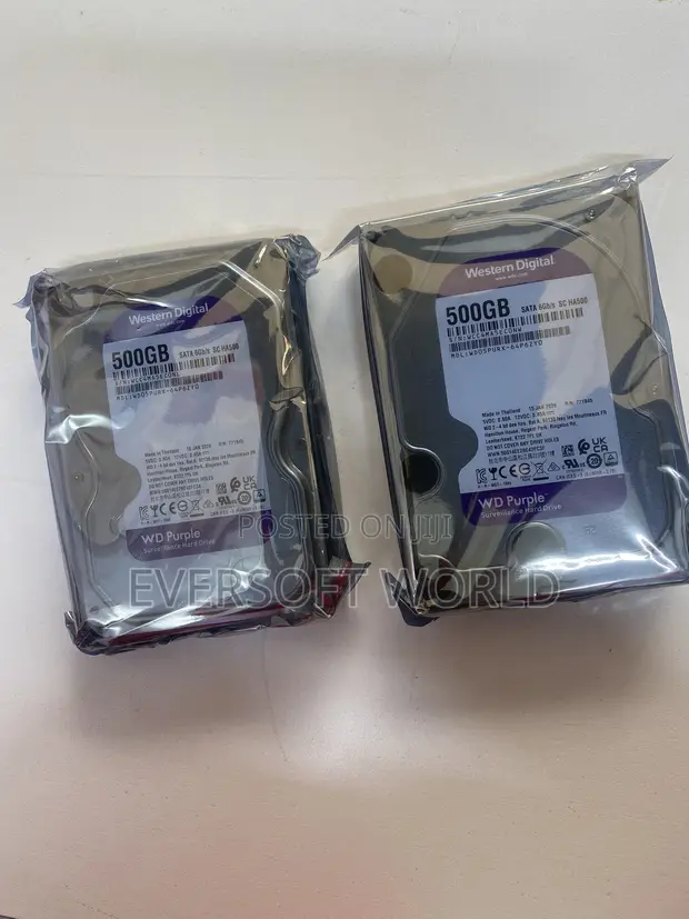 Western Digital Purple 500GB Surveillance Hard Drive - 1