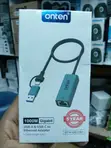 Onten OTN-UE106+ USB-A/USB-C to Gigabit Ethernet Adapter - 3