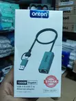 Onten USB-A/USB-C to Ethernet Adapter | OTN-UE106 - 1