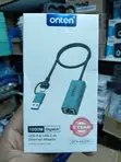 Onten Universal USB-A/USB-C to Ethernet Adapter - 1