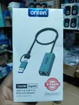 Onten OTN-UE106 USB-A/USB-C to RJ45 Ethernet Adapter - 2