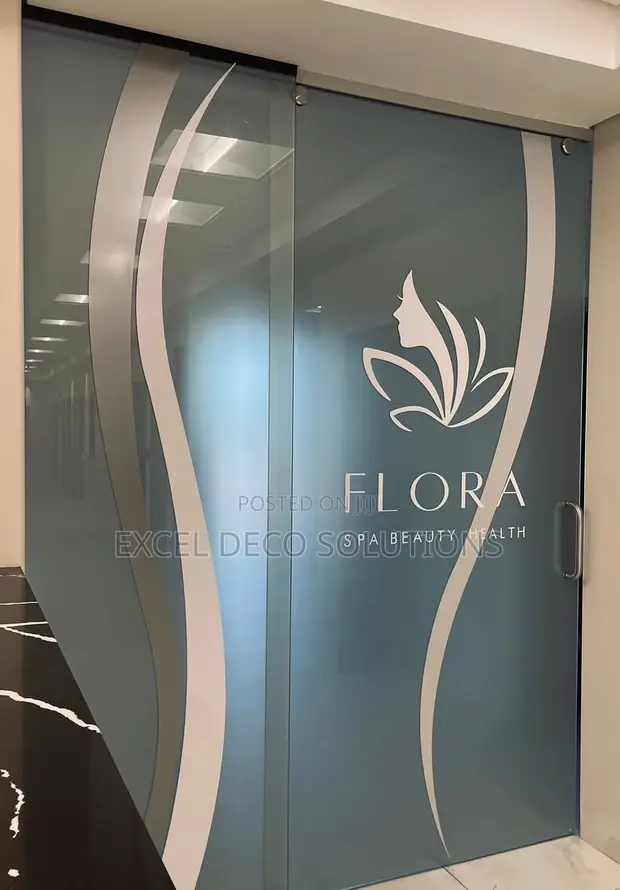 Printable Frosted Privacy Film 1.2m Wide - Custom Logo Glass Vinyl - 1