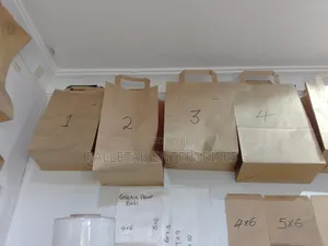 Khaki Bags with Handles - All Sizes