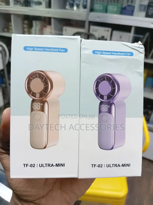 TF-02 Ultra-Mini Kipasupasio cha Mkono cha Kasi - Rose Gold/Zambarau - 1