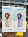 TF-02 Ultra-Mini Kipasupasio cha Mkono cha Kasi - Rose Gold/Zambarau - 1