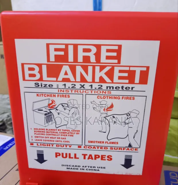 Portable Fire Safety Blanket 1.2 x 1.2M with Case - 1