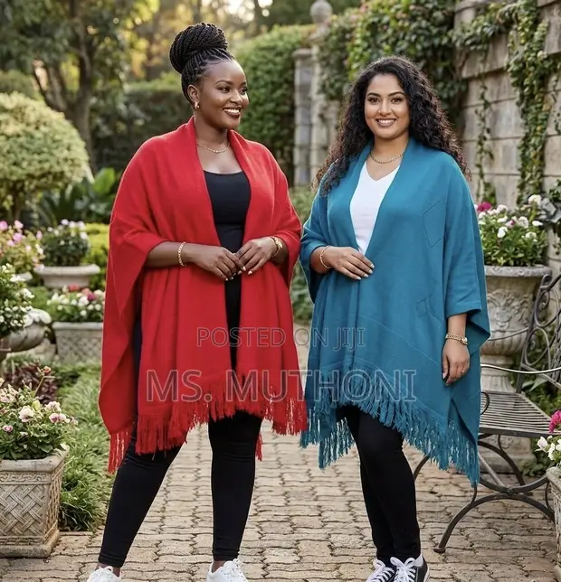 Ladies Free Size Knitwear Warm Shawls - 1