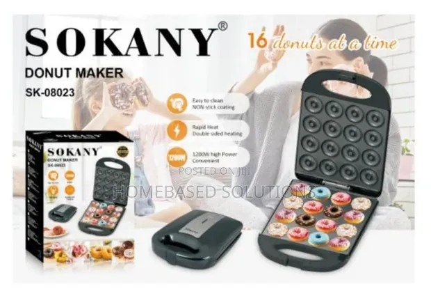 Sokany 16-Hole Donut Maker Mpya - 1