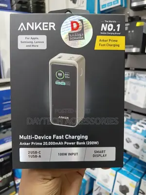 Anker Prime 20,000mAh Power Bank (200W)