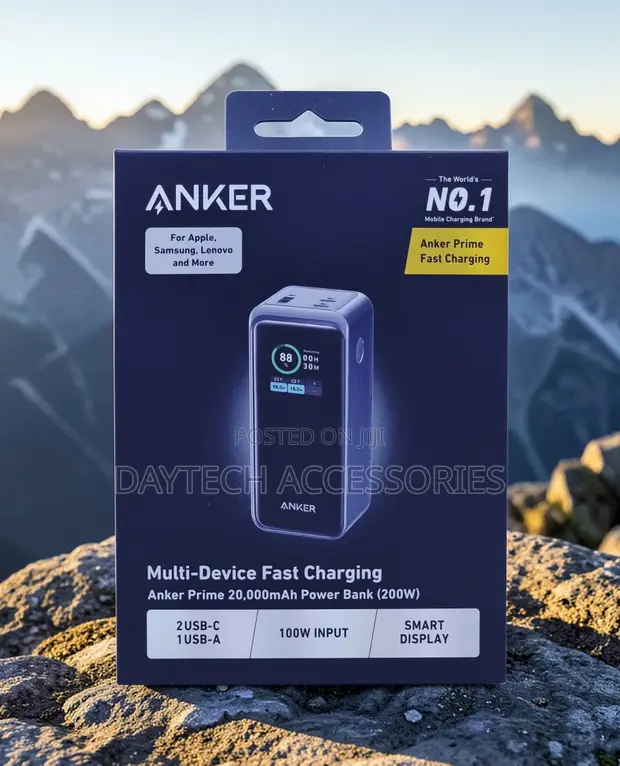 Anker Prime 20000mAh Power Bank (200W) - Black - 1