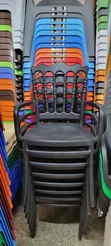 Crown Plastic Chairs with Arms - 2