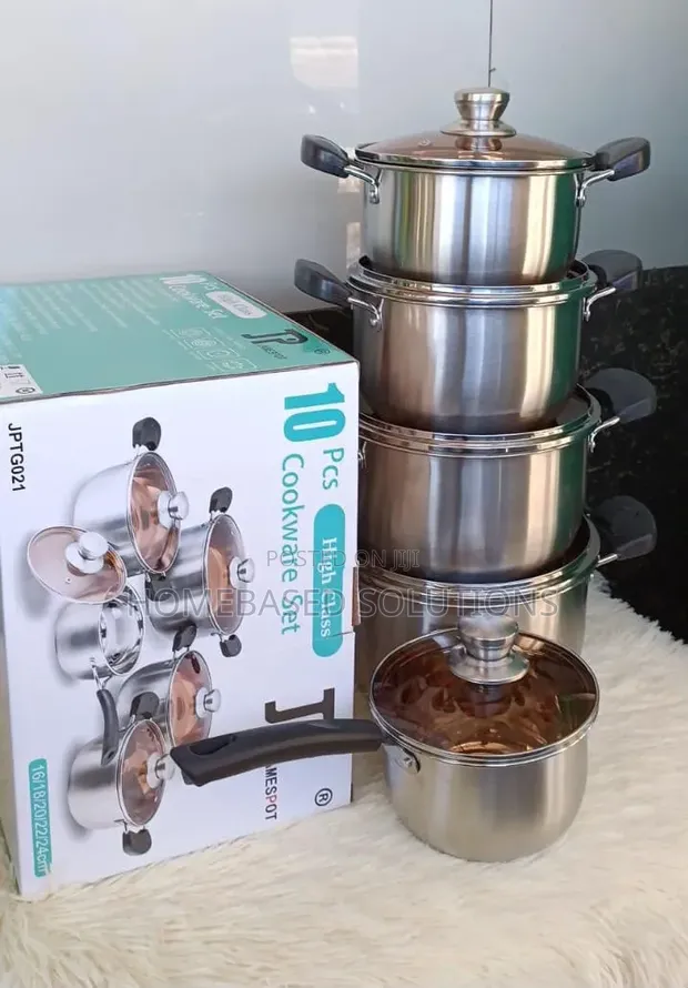 James Pot Induction Set ya Vyombo vya Kupikia Vipande 10 - 1