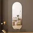 120x40cm Oval Flexible Unbreakable Acrylic Mirror - 1