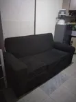 Black 3+2 Sofa Set - 1